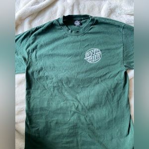 Olive santa cruz tee, size L